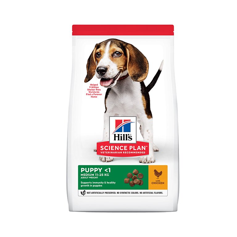 604266_-1.jpg Hill’s Science Plan Medium Puppy Food With Chicken - Image 1