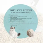Bioline Tofu Cat Litter 7L - Baby Powder Fragrance - Image 2