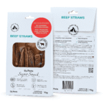O2PETS Super Snack Treats Beef Straws
