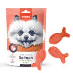 Wanpy Salmon Fish Shape Bites 100g - Image 2