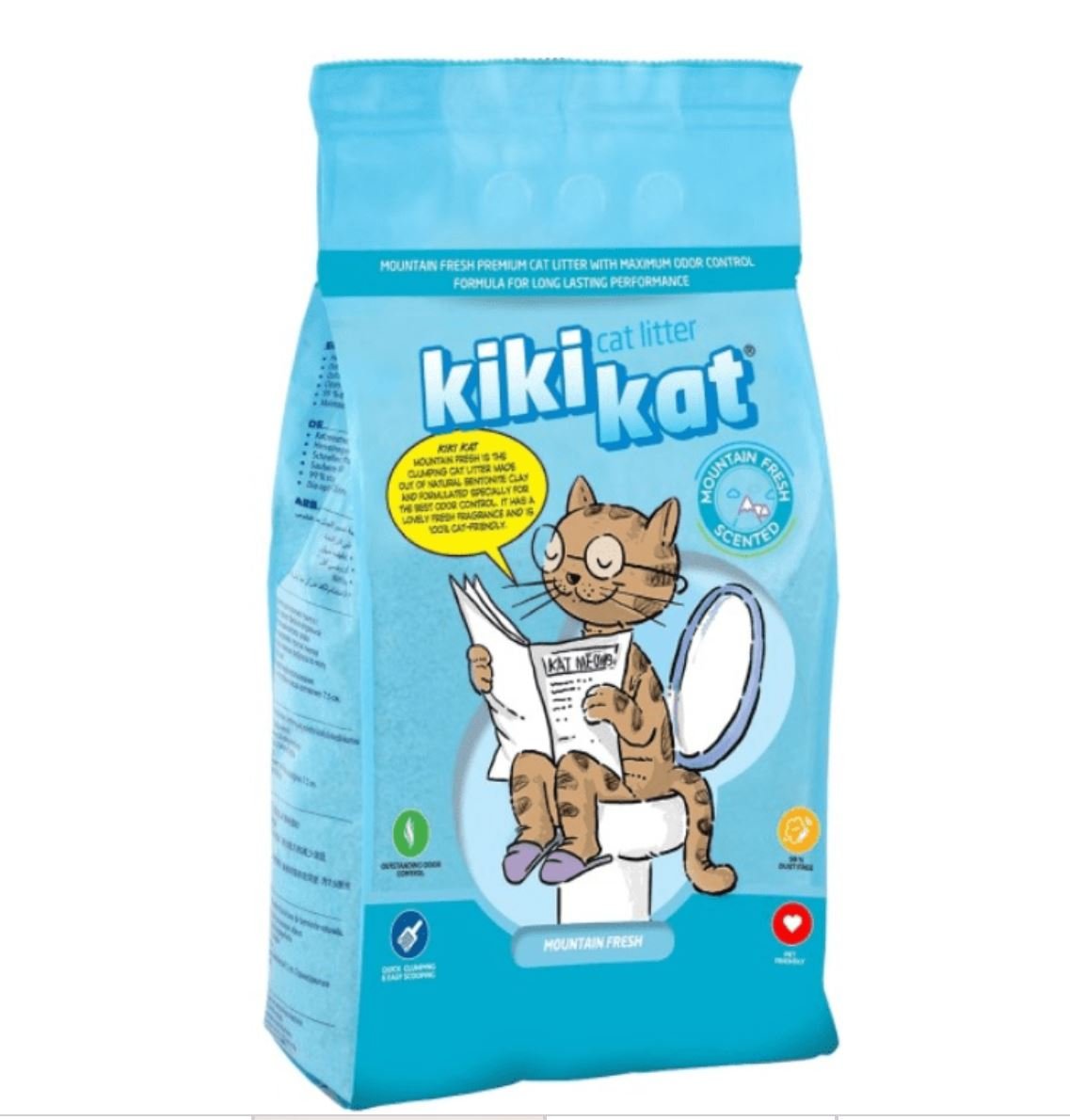 asdaddw.jpg Kiki Kat White Bentonite Clumping Cat Litter –Mountain Fresh-20 L - Image 1