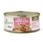Applaws Taste Toppers in Broth Chicken with Ham & Vegetables Wet Dog Food 156g Tin